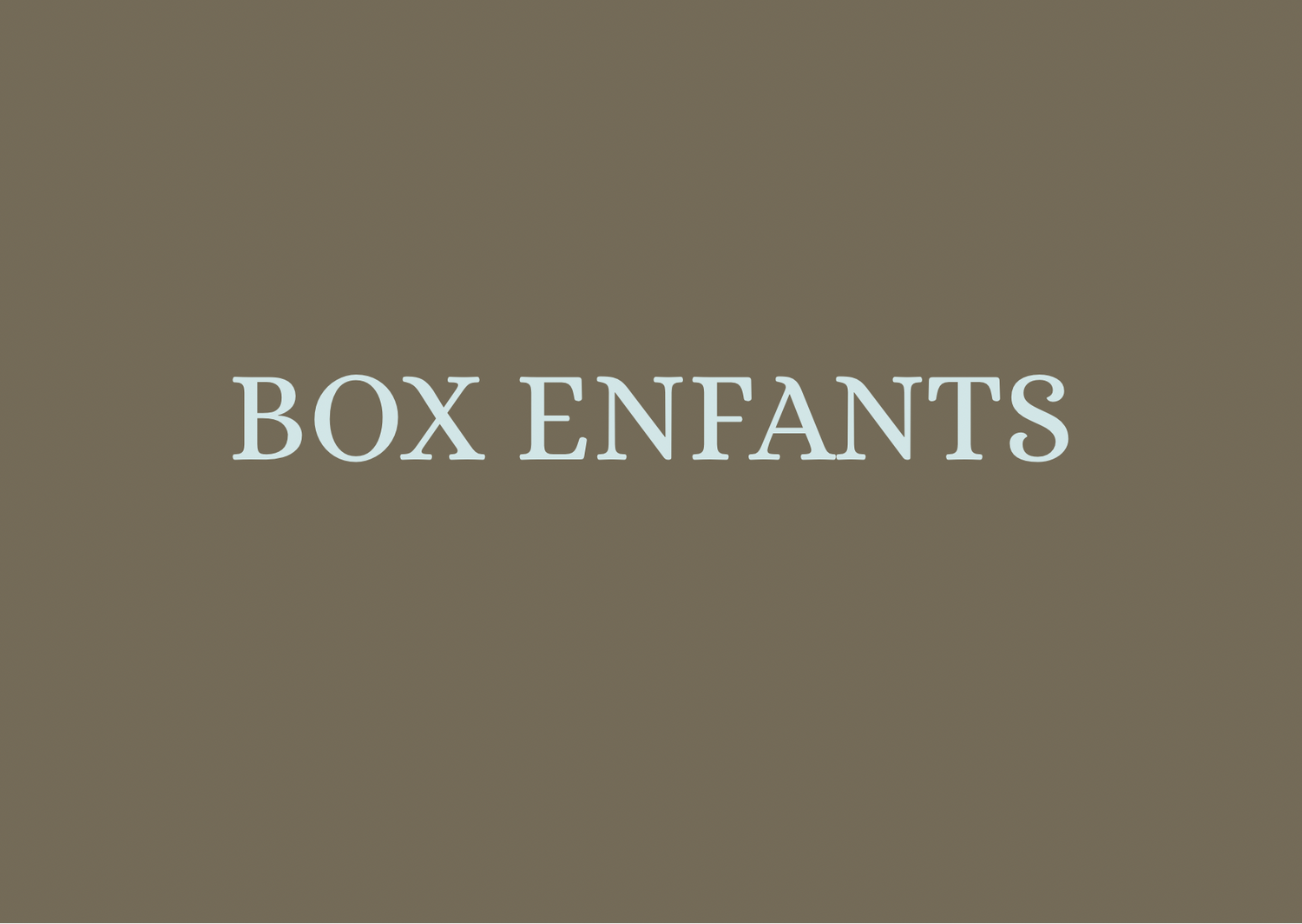 BOX ENFANTS